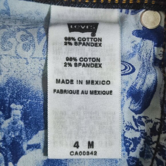 Levi's 505 jeans classic mid-rise straight leg women's size 4 M indigo blue - Picture 7 of 16